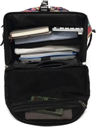 Miniatura 9 de Kalesi Mochila Bolsa de Lona para Gimnasio 4 Vías Impermeable con Compartimento para Zapatos para Viaje Deporte Senderismo Laptop, X-Grande