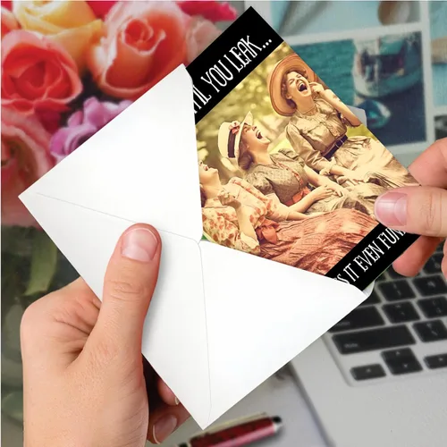 Miniatura 6 de NobleWorks - 1 tarjeta de cumpleaños divertida y feliz - Humor, burbujas de diálogo en la tarjeta - Tan joven hoy C7190BDG