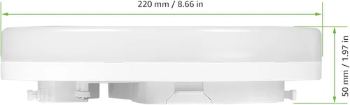 Miniatura 10 de Lepro - Lámpara de techo LED de montaje empotrado de 8.7 pulgadas para baño, resistente al agua, luz blanca diurna de 5000 K, 1500 lm, 15 vatios