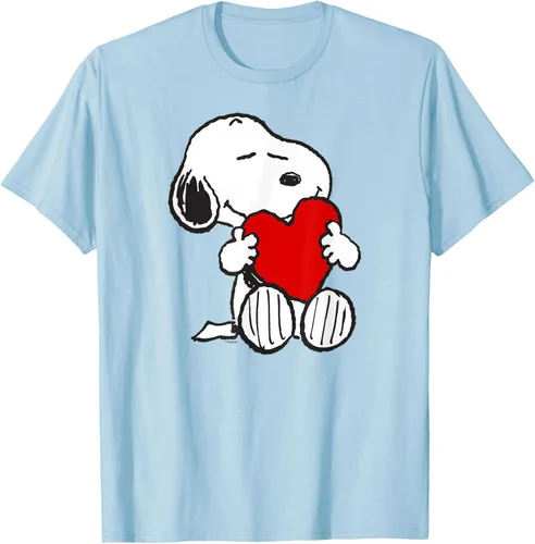 Miniatura 46 de Peanuts Camiseta de San Valentín Snoopy Hugging Heart, Negro