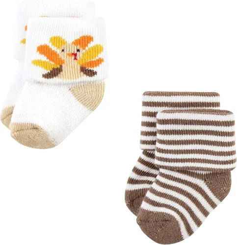 Miniatura 4 de Hudson Baby unisex-baby Holiday Newborn Terry Socks