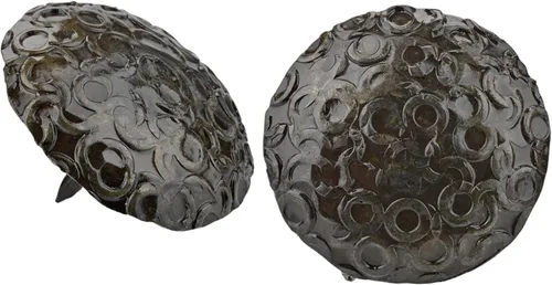 Miniatura 13 de Paquete de 50 clavos decorativos Iron Clavos de 1 pulgada, oxidado, acento decorativo para mejoras del hogar, persianas de granja, puerta de Rusted