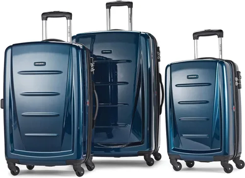 Miniatura 267 de Samsonite Winfield 2 Equipaje rígido con ruedas giratorias, Azul profundo, Juego de 3 piezas (20/24/28)
