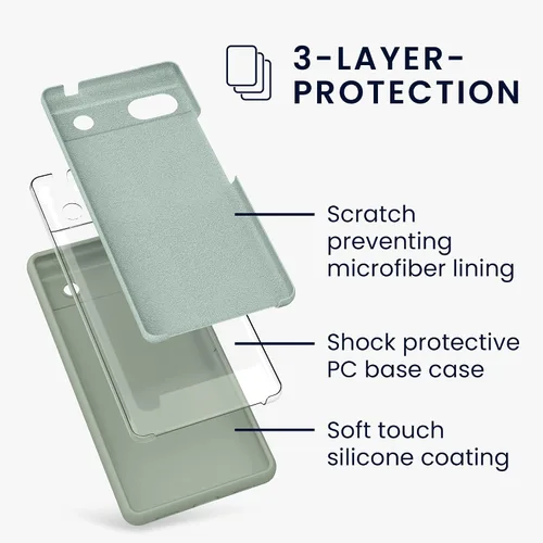 Miniatura 56 de kwmobile Funda Compatible con Google Pixel 6 Pro - Funda de teléfono de silicona TPU con acabado suave - Azul Arrecife