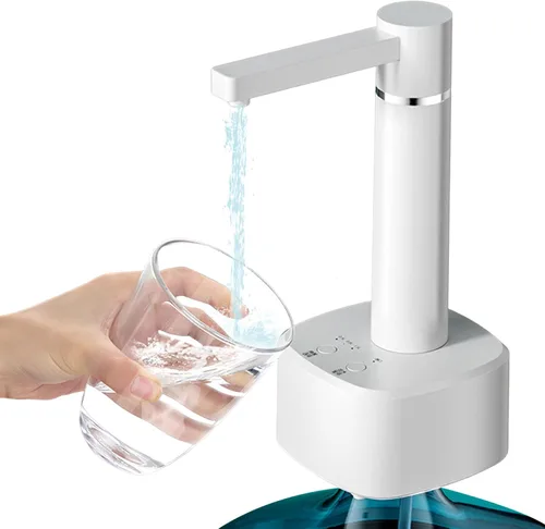 Dispensador de botella de agua USB Bomba de botella de agua 3 engranajes Bomba dispensadora de escritorio para uso en casa y oficina