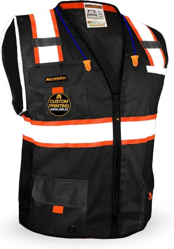 Miniatura 9 de KwikSafety BIG KAHUNA Safety Vest Class 2 ANSI OSHA Hi Vis Reflective Vest