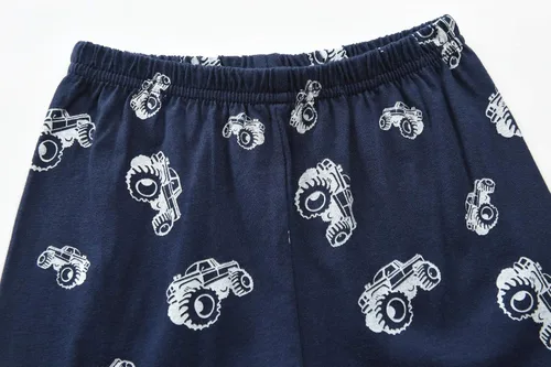 Miniatura 5 de Little Hand Pijamas de algodón para niños pequeños, conjunto de pijamas de manga larga para excavadora