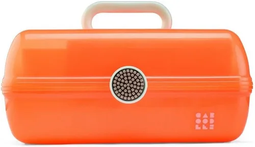 Miniatura 12 de Caboodles On-The-Go Girl - Caja de maquillaje para chicas, dos tonos violeta sobre brillo plateado, caja organizadora de maquillaje de plástico