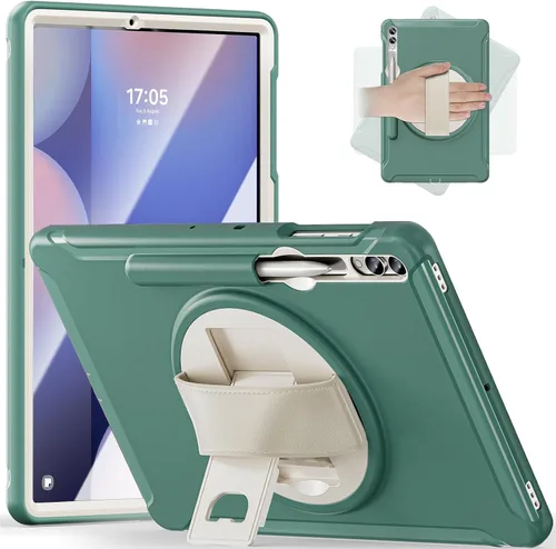 Miniatura 14 de Junfire Funda protectora para Galaxy Tab S10 Lite/S10 FE/S9 FE 5G/S9 con soporte para lápiz capacitivo, Samsung Tab 10.9"/ 11" a prueba de golpes