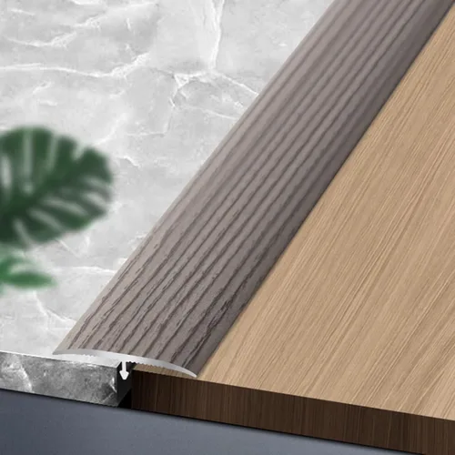 Miniatura 12 de Tiras de transición de moldeo en T de grano de madera, tiras de cubierta de umbral de aleación de aluminio, decoración de borde de alfombra a LVT