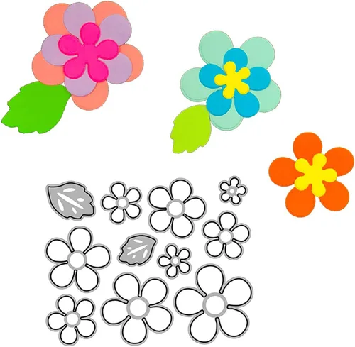 Miniatura 11 de Troqueles de álbum de recortes para hacer tarjetas, troqueles de corte de metal para Navidad, plantilla de perforación para manualidades de papel