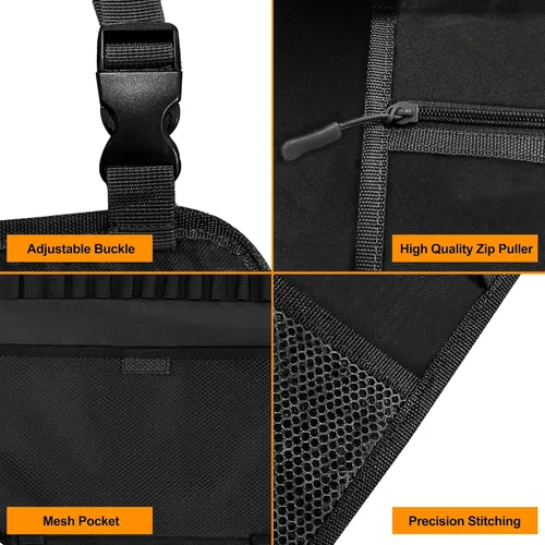 Miniatura 5 de MYDAYS Paquete de 2 Portaarmas para Respaldo de Asiento, Organizador de Asiento Delantero de Camuflaje con Bolsillo para Balas, Soporte Vehicular