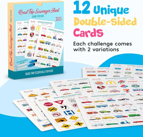 Miniatura 2 de WELL BALANCED Bingo en el Coche - Esenciales para Viajes por Carretera: Actividades y Juegos de Coche para Niños de 4 a 8 Años