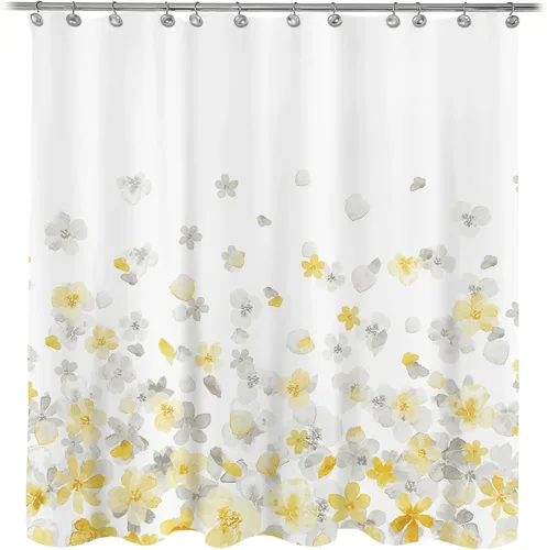 Miniatura 9 de Sunlit Design 36 x 72 Pulgadas Cortina de Ducha Azul y Gris Pequeña para Estacionamiento, Cortinas de Baño Estrechas de Medio Tamaño para RV