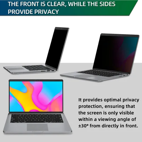 Miniatura 2 de STARY Pantalla de privacidad Macbook Air de 13 pulgadas (2018-2021, M1) y Macbook Pro de 13 pulgadas (2016-2022, M1, M2), magnética extraíble