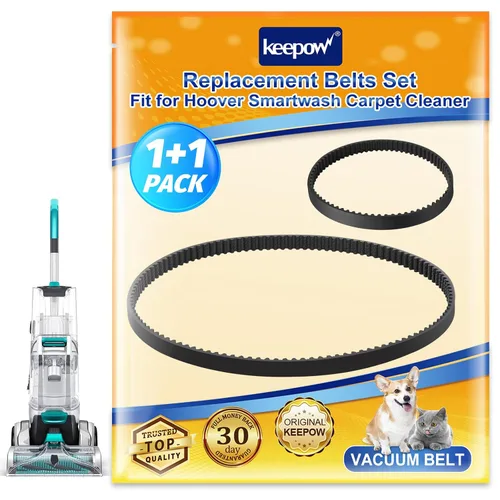 KEEPOW Juego de cinturones de vacío compatible con Hoover Smartwash FH52000, FH52001, FH52002, FH52002G, FH52004PC, FH52013, FH53000PC limpiador