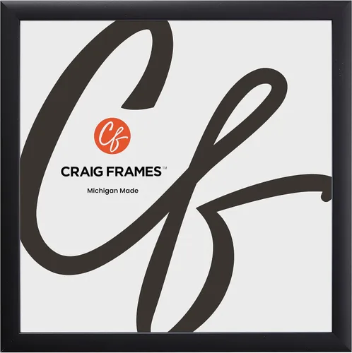 Miniatura 15 de Marcos para imágenes Craig Frames 1WB3BK, de 4 x 6 pulgadas, acabado liso envolvente, 1 pulgada de ancho, negro