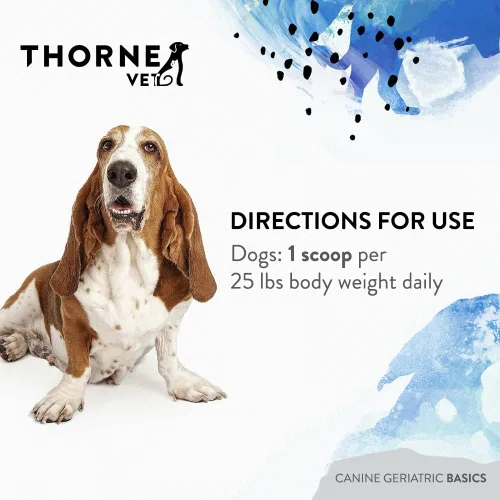 Miniatura 6 de ThorneVET Canine Geriatric Basics - Fórmula multivitamínica/polvo mineral para perros mayores que apoya la cognición, articulaciones y ojos