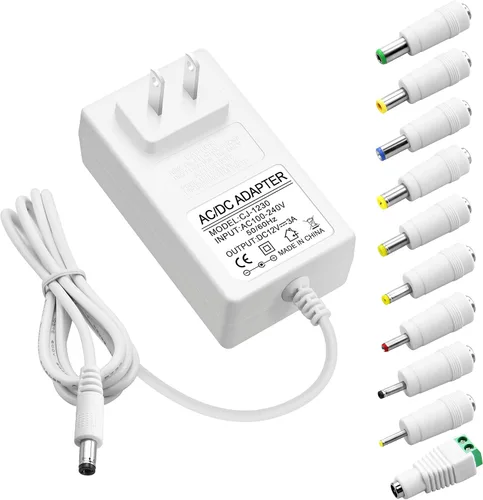Miniatura 10 de ALITOVE Fuente de alimentación 12V CC 3A 36W Adaptador AC universal 100-240V 50-60hz a adaptador de alimentación de 12 voltios 3Amp 2.5A 2A 5.5mm x