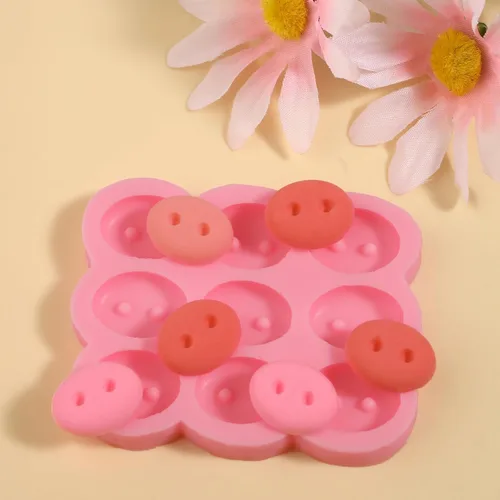 Miniatura 3 de 1 molde de silicona para decoración de pastel de nariz de cerdo, molde de silicona de chocolate para nariz de animal, para cocina, hornear, Moldes