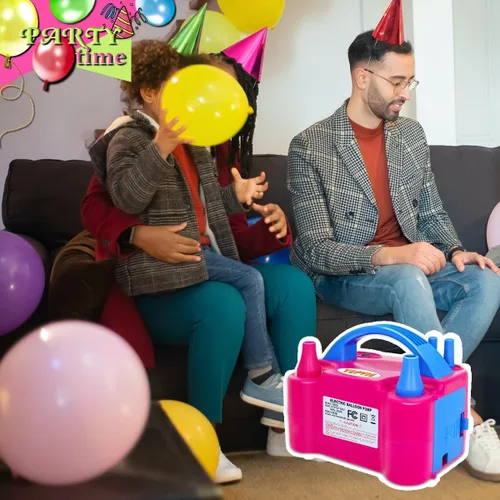 Miniatura 4 de Electric Balloon Pump, Portable 2 Modes Balloon Blower Machine with 14 Balloon Arch Kits, Air Pump for Balloon, Balloon Inflator for Party