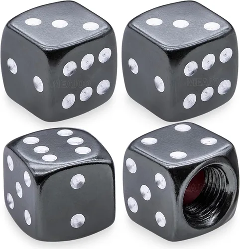 Miniatura 61 de 8 piezas de tapas de vástago de válvula de neumático, tapas de válvula de neumático de acero inoxidable, tapas de válvula de rueda para autos