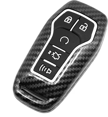 Funda inteligente para llavero compatible con Ford Edge Explorer F-150 F-250 Fusion Mondeo Taurus para Mustang para Lincoln MKC MKX MKZ de goma de