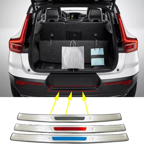 Miniatura 2 de Accesorios de protección de parachoques trasero de automóvil, para Volvo XC40 2018 2019 2020 2021 2022 2023 2024, piezas de automóvil de acero