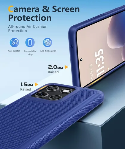 Miniatura 997 de FNTCASE Funda para iPhone 17 Pro: Fundas delgadas translúcidas de color azul claro compatibles con MagSafe, protección completa de la cámara