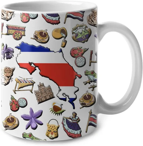 Miniatura 30 de Lotacy Taza de café con símbolos de Cuba con bandera de mapa, taza de cerámica de bandera cubana de 11 onzas, recuerdo de Cuba y regalos, idea