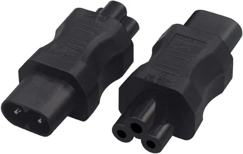 Miniatura 13 de Adaptador de corriente de CA IEC320 C6 a C13, convertidor de conversión de enchufe C6 de 3 pines a C13 de 3 agujeros, convertidor de corriente de CA