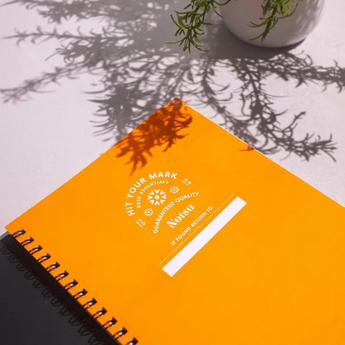 Miniatura 6 de Notsu Agenda diaria sin fecha, planificador de productividad minimalista con lista de tareas, agenda, cuadrícula de puntos, forrado, secciones