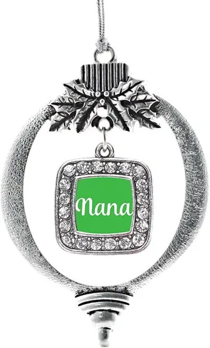 Miniatura 8 de Inspired Silver - Nana púrpura - Adorno de Navidad plateado - Adorno cuadrado para árbol de Navidad con circonita cúbica - Decoración colgante