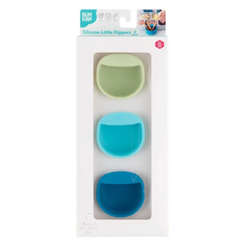 Miniatura 6 de Bumkins Baby Silicone Little Dippers, se fija a cuencos, platos y platos, taza de salsa, sostiene condimentos, salsas, salsas, puré, coberturas
