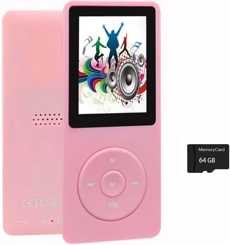 Miniatura 8 de Reproductor de MP3 de 64 GB con altavoz, auriculares, reproductor de música portátil para niños, soporte para grabación de voz, imagen, video, libro