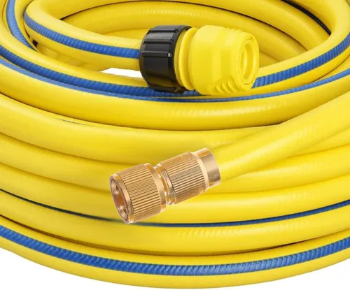 Miniatura 5 de Yardwe Conector de manguera de agua de junta rápida chapada en aleación de aluminio de 2.37 x 1.14 pulgadas, accesorios de conexión rápida