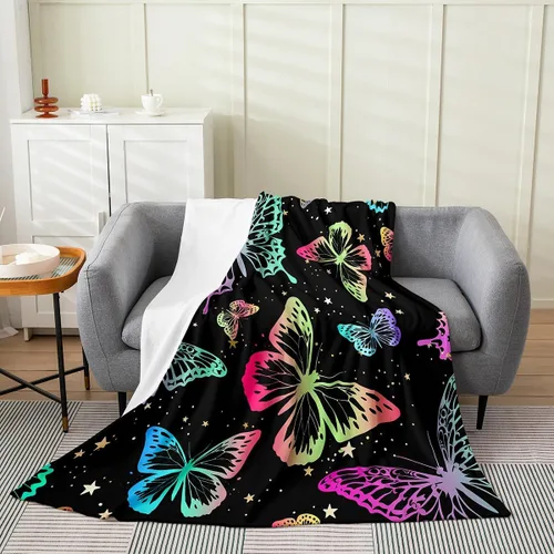 Miniatura 13 de Erosebridal Highland - Manta de vaca de 40 x 50 pulgadas, diseño de rosas para niños, niñas, niños, adolescentes, adultos, animales salvajes