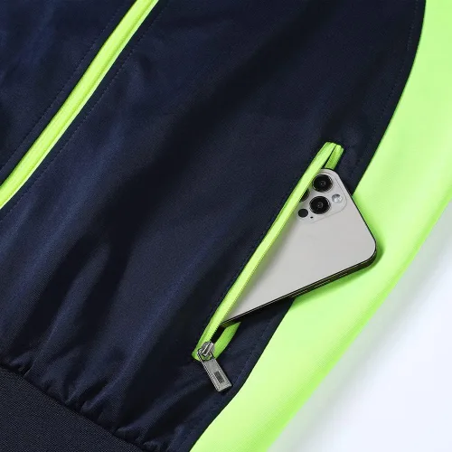 Miniatura 6 de Conjunto deportivo casual de manga larga para hombre, conjunto deportivo con cremallera completa, chaqueta deportiva y pantalones para correr