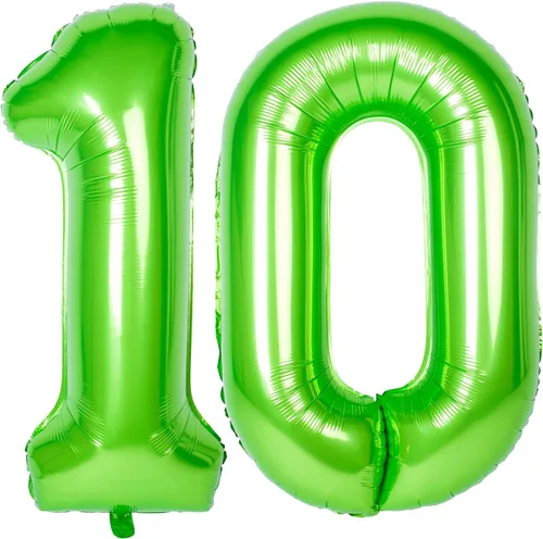 Miniatura 55 de Globo gigante de helio de 40 pulgadas, número 0 rojo, de poliéster, película de aluminio, 0-9, para niña y niño, autoinflable, dígito cero