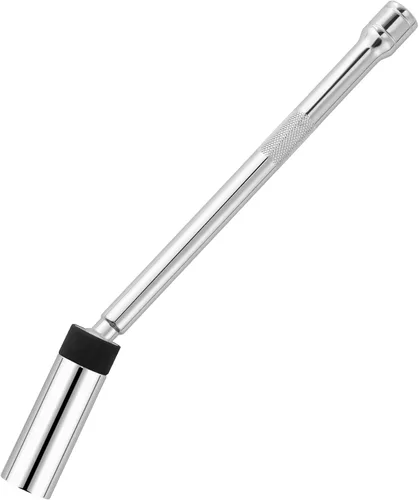 Reniteco Bujía giratoria magnética de 5/8 pulgadas, unidad de 3/8 pulgadas x barra de extensión de 8 pulgadas, acero Cr-V, giro de 360 grados,