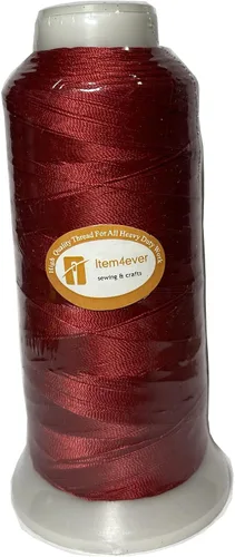 Miniatura 6 de Hilo de poliéster resistente a los rayos UV para tapizado de piel exterior, marca ITEM4EVER, Blanco, L