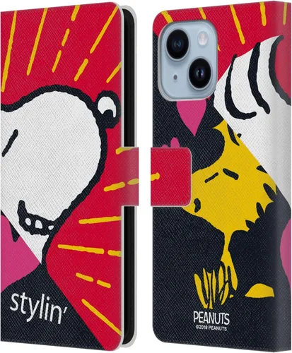 Miniatura 52 de Head Case Designs Funda de piel con licencia oficial de Peanuts Snoopy & Woodstock Balloon Halfs and Laughs para Apple iPhone 7/8/SE 2020 y 2022