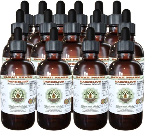 Miniatura 8 de Hawaii Pharm Extracto líquido sin alcohol de diente de león, diente de león (Taraxacum Officinale) Suplemento herbario natural de glicerita de hoja