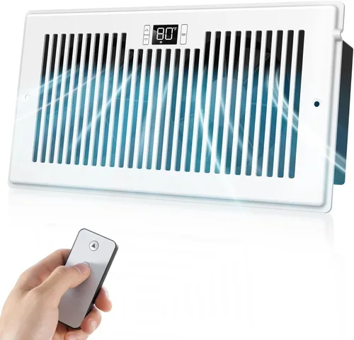 Miniatura 10 de BIOWIND Ventilador silencioso de refuerzo de registro se adapta a agujeros de registro de 4" x 10", ventilador de salida de aire acondicionado de 10