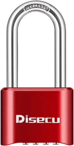 Miniatura 12 de Cerradura de combinación de 4 dígitos resistente, grillete de 2.5 pulgadas de largo, impermeable, para exteriores, para armario de gimnasio escolar