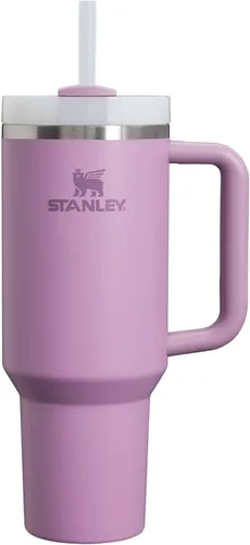 Miniatura 64 de Stanley Quencher H2.0 - Vaso de acero inoxidable con asa, pajilla y tapa FlowState giratoria de 3 posiciones; aislamiento térmico, sin BPA; apto