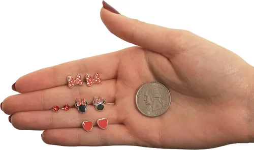 Miniatura 4 de Disney Mickey and Minnie Mouse Fashion Stud Earring Set - 345 Pairs Per Set