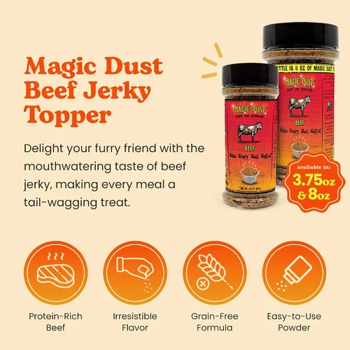 Miniatura 2 de Magic Dust - Decoración de carne seca de carne de res con una sola proteína para perros y gatos, mejora el sabor y eleva la emoción de la hora