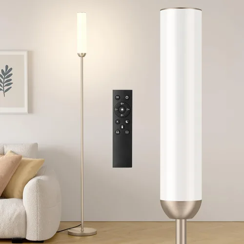 Miniatura 15 de Ambimall Lámpara de pie LED con control remoto, lámpara de pie de 65" con ajuste continuo de colores 3000K-6500K y brillo 30-100%, interruptor