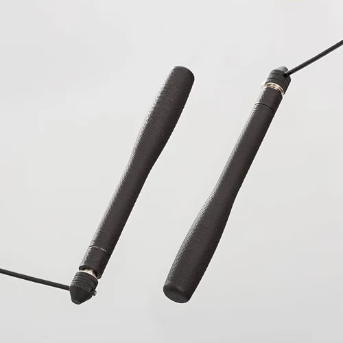 Miniatura 5 de Elite Jumps Bullet COMP Speed Jump Rope, doble bajo WOD, negro Cuerda de cuentas de alta resistencia. Asas largas, cuentas inastillables de 2
